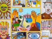 Cuadro cartel anunciador Exposición pintura: hizo