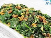 Espinacas catalana olla