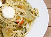 Espaguetis pesto calabacin