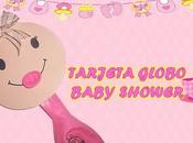 invitación globo baby shower