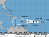 Isaac huracán sigue hacia Caribe.