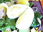 Ensalada judías verdes patatas,atún huevo entrante saludable,fácil riquísimo