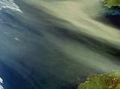 Imagen satélite: Nube polvo Sáhara sobre Atlántico