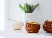 Velas Halloween hechas naranjas secas