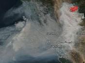 EEUU: imagen satélite humo incendios forestales California (09-11-2018)