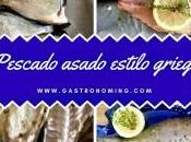 Pescado asado estilo griego