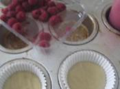 Magdalenas muffins yogur frambuesas