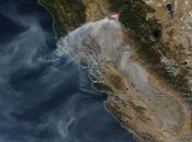 EEUU: imagen satélite humo incendios forestales California (11-11-2018)