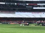 VIDEO: Reparaciones emergencia Estadio Azteca para juego México