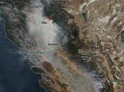 EEUU: imagen satélite humo incendios forestales California (14-11-2018)
