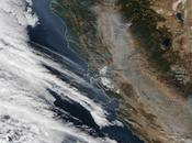 EEUU: imagen satélite humo incendios forestales California (18-11-2018)