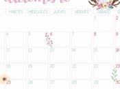 Imprimible: Calendario diciembre 2018