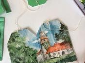 Esta artista utiliza bolsitas usadas como lienzos para pintar