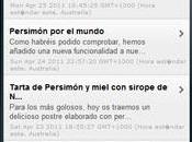 Persimón, información iPhone