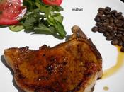 Chuletas carne café