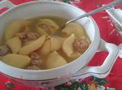Sopa galets azafrán