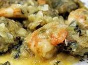 Alcachofas langostinos