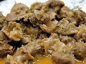 Mollejas pollo salsa