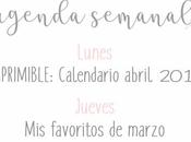 Agenda Semanal 25/03 31/03