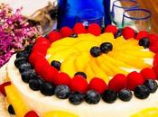 Tarta mousse queso frutas