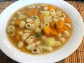 Sopa pasta calabaza patata (Minestra zucca patate)