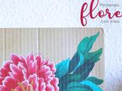 Pintando: Flores sobre cartón