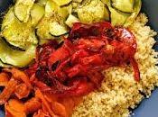 Cuscús integral verduras asadas