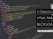 Códigos html para blogger
