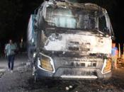 hombres mueren accidente Cabral; incendian camión Block Khoury.