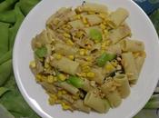 Salade pâtes thon, choy maïs sucré pasta salad with tuna, sweet corn ensalada maiz dulce سلطة المعكرونة التونا الملفوف الصيني الذرة الحلوة