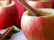Servir bebidas manzanas
