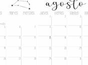 IMPRIMIBLE: Calendario agosto 2019