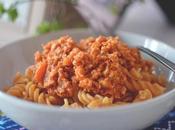 Fusilli lentejas boloñesa pollo light