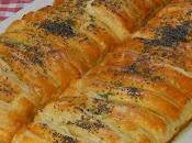 Receta fácil rápida trenza hojaldre relleno