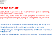 Celebra nosotros internacional Geoética