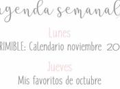 Agenda Semanal 28/10 3/11