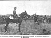 1918: Alfonso XIII pasando revista Albericia Regimiento Infantería Valencia Patrona