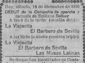 1920 Teatro Pereda: debut Compañía opereta zarzuela Emiliano Bellver