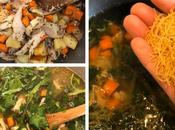 Sopa pollo verduras, receta fácil
