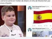 cierra cuenta Twitter Albert, niño Masterchef, vivas España