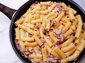 Macarrones champiñones atún