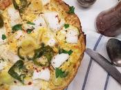 Frittata bacalao pimientos verdes