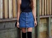 Falda Mezclilla Larga Botines