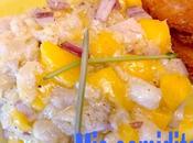 Tartar bacalao mango