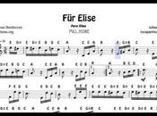 Elise Beethoven English Notes Treble Clef minor Flute Recorder Violin Oboe...
