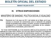 Subvenciones postgrados oficiales #igualdad entre mujeres hombres 2011
