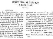 Orden relativa aprobación Estatutos para explotación colectiva fincas, redactado Sociedad Trabajadores Fuenlabrada (1931)