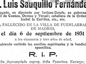 Esquela Luis Sauquillo Fernández (1931)