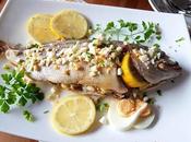 Pescado horno huevo jamón