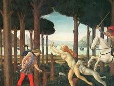 Nastagio degli Onesti: Boccaccio Botticelli (II)